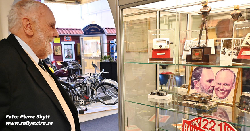 Björn "Kapten" Cederberg inför motorsportutställningen i Kolsva