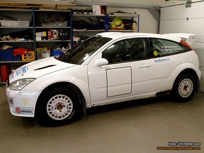 Ulf Pettersson kör sin nya WRC-Focus i Marknadsnatta